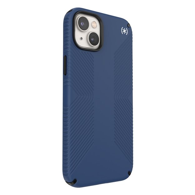 Presidio2 Grip – dėklas, skirtas iPhone 15 Plus / 14 Plus su MICROBAN danga (Coastal Blue / Black / White)