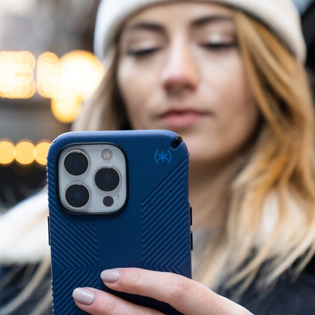 Presidio2 Grip – dėklas, skirtas iPhone 15 Plus / 14 Plus su MICROBAN danga (Coastal Blue / Black / White) 18