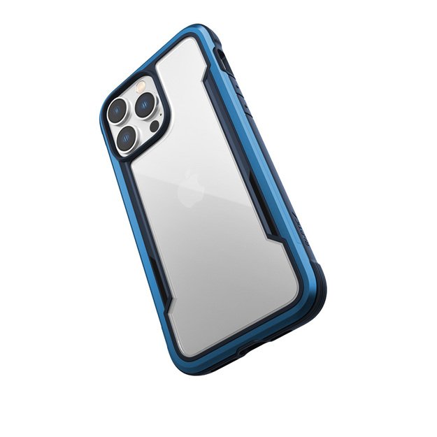 „X-Doria Raptic Shield“ – aliuminio dėklas, skirtas „iPhone 14 Pro Max“ (patikrintas kritimo metu 3 m) („Marine Blue“) 8