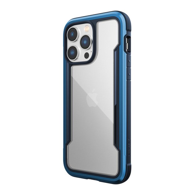 „X-Doria Raptic Shield“ – aliuminio dėklas, skirtas „iPhone 14 Pro Max“ (patikrintas kritimo metu 3 m) („Marine Blue“) 2