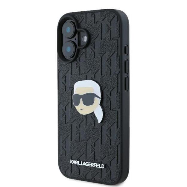 Karl Lagerfeld Monogram Karl Head Pin - Case for iPhone 16 (black) 2