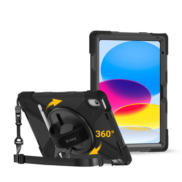 Crong Defender Plus - Rugged Case iPad 11  A16 (2025) / 10.9  (2022) (black)