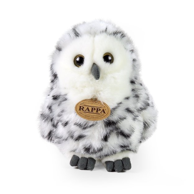Plush snowy owl 17 cm ECO-FRIENDLY