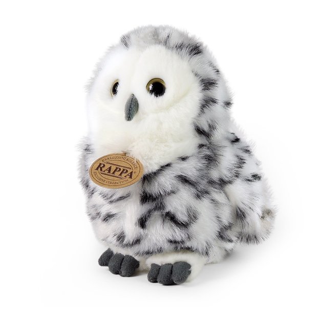 Plush snowy owl 17 cm ECO-FRIENDLY