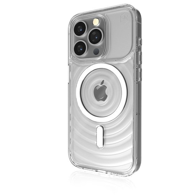 STM Reawaken Ripple MagSafe – dėklas, skirtas iPhone 15 Pro (aiškus) 12