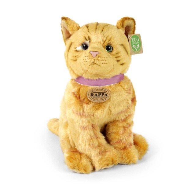 Plush ginger cat 25 cm ECO-FRIENDLY