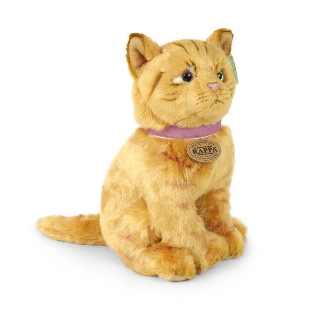 Plush ginger cat 25 cm ECO-FRIENDLY