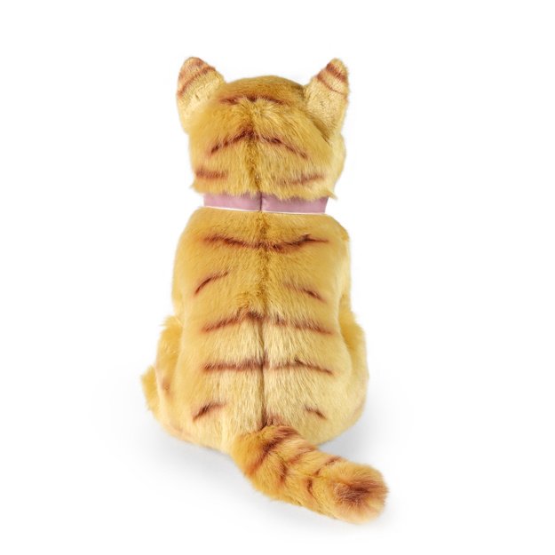 Plush ginger cat 25 cm ECO-FRIENDLY