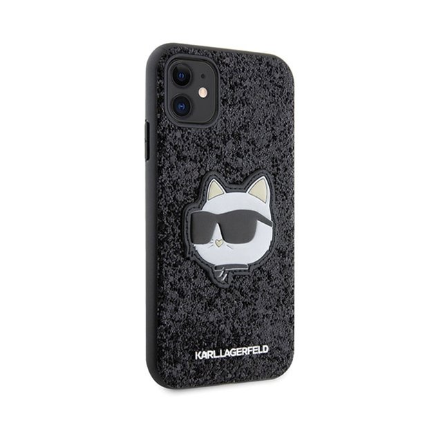 Karl Lagerfeld NFT Glitter Choupette Patch - Case for iPhone 11 (Black) 4
