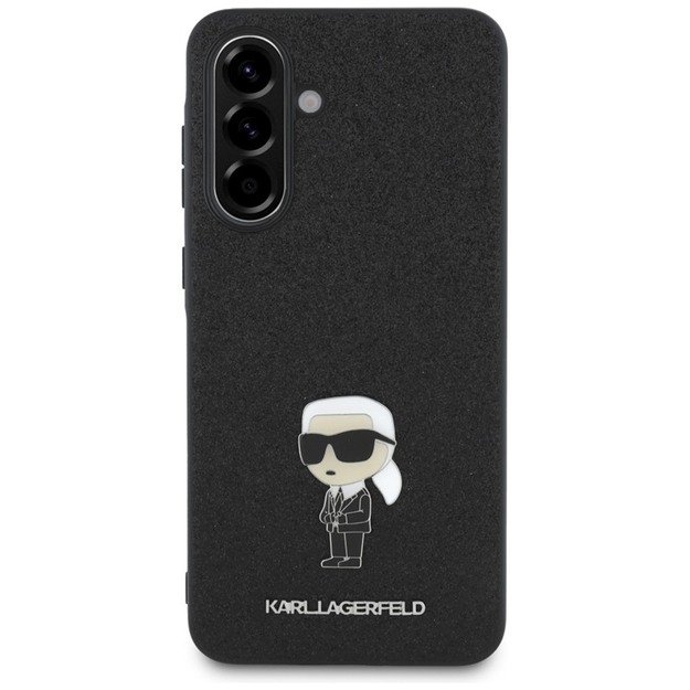 Karl Lagerfeld Fixed Glitter Ikonik Logo Metal Pin - Case for Samsung Galaxy A56 5G (black) 2