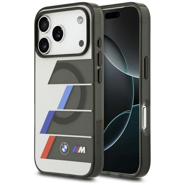 BMW M IML Metal Buttons Tricolor Lines MagSafe - Case iPhone 17 Pro Max (anthracite) 1