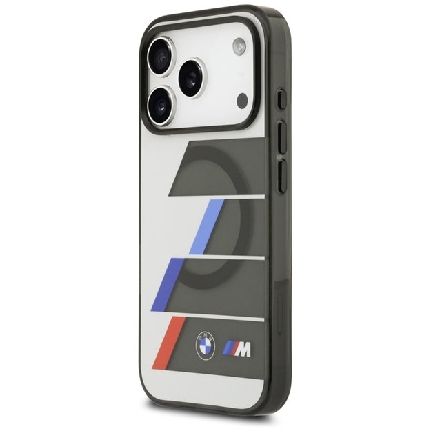 BMW M IML Metal Buttons Tricolor Lines MagSafe - Case iPhone 17 Pro Max (anthracite) 2