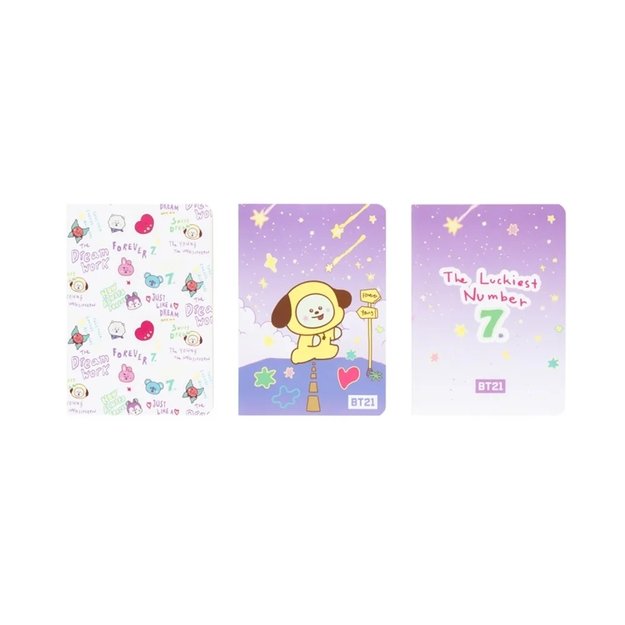 BT21 - Set of A6 CHIMMY notebooks (3 pieces) 2