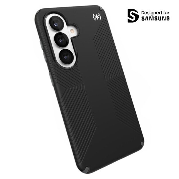 Speck Presidio2 Grip Magnet &ndash; Samsung Galaxy S26 MagSafe Case (Black/Slate Grey/White)