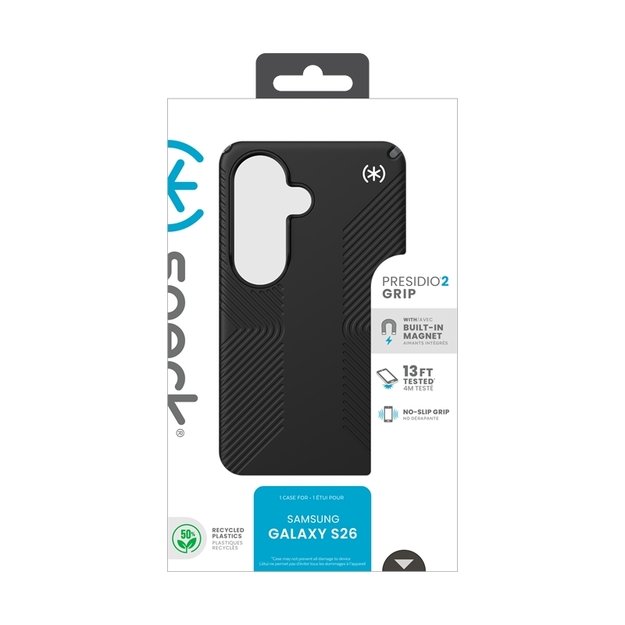 Speck Presidio2 Grip Magnet &ndash; Samsung Galaxy S26 MagSafe Case (Black/Slate Grey/White) 11