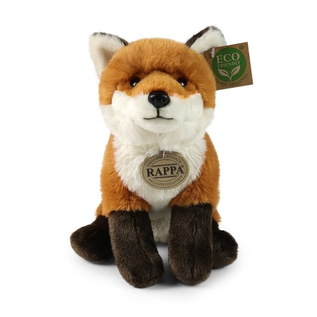 Rappa - Plush realistic mascot Fox sitting 23 cm Eco-Friendly Soft Collection 2