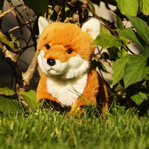 Rappa - Plush realistic mascot Fox sitting 23 cm Eco-Friendly Soft Collection 6
