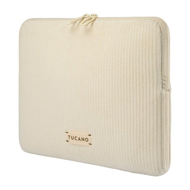 TUCANO Velluto 2 - Cover for MacBook Air 13  (M4/M3/M2/M1/2025-2018) / Pro 13  / Laptop 12  (cream) 2