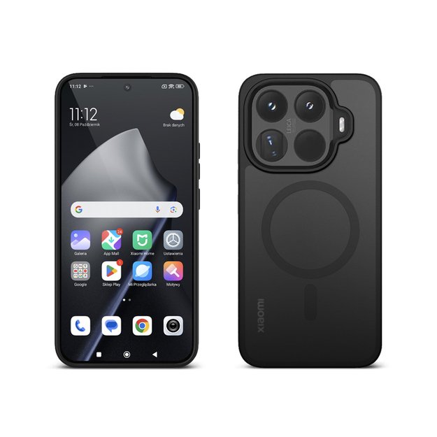 Crong Hybrid Matte Magnetic - Xiaomi 15T Pro MagSafe Case (Black) 3