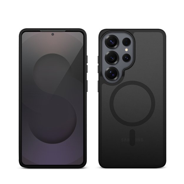 Crong Hybrid Matte Magnetic - MagSafe Case Samsung Galaxy S25 Ultra (Black) 3