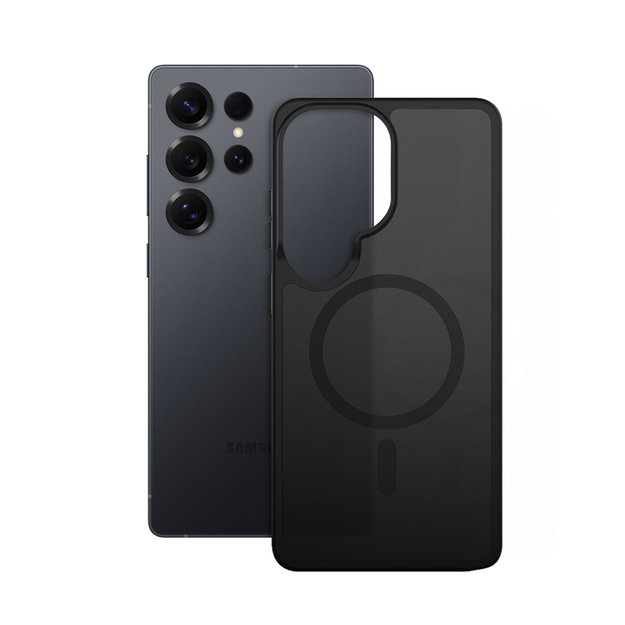 Crong Hybrid Matte Magnetic - MagSafe Case Samsung Galaxy S25 Ultra (Black) 2