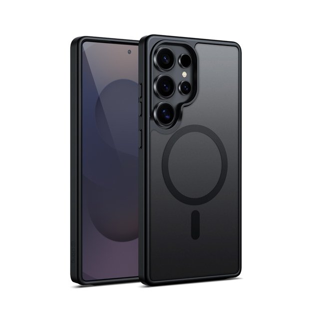 Crong Hybrid Matte Magnetic - MagSafe Case Samsung Galaxy S25 Ultra (Black) 1