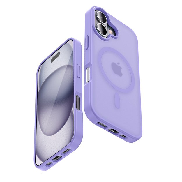 Crong Hybrid Matte Magnetic - MagSafe iPhone 17 Case (Lavender) 2