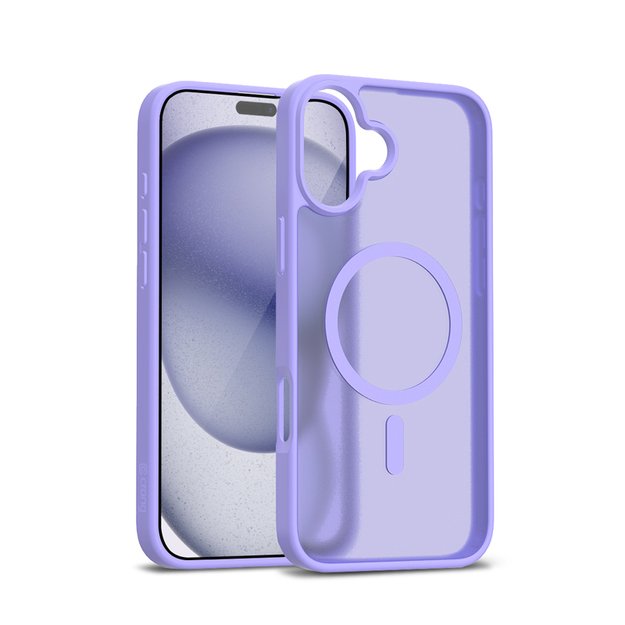 Crong Hybrid Matte Magnetic - MagSafe iPhone 17 Case (Lavender) 1