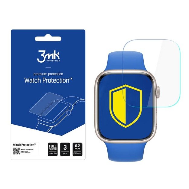 3mk Watch Protection ARC+ - Apsauginė plėvelė Apple Watch 7 45mm (3 vnt.) 2