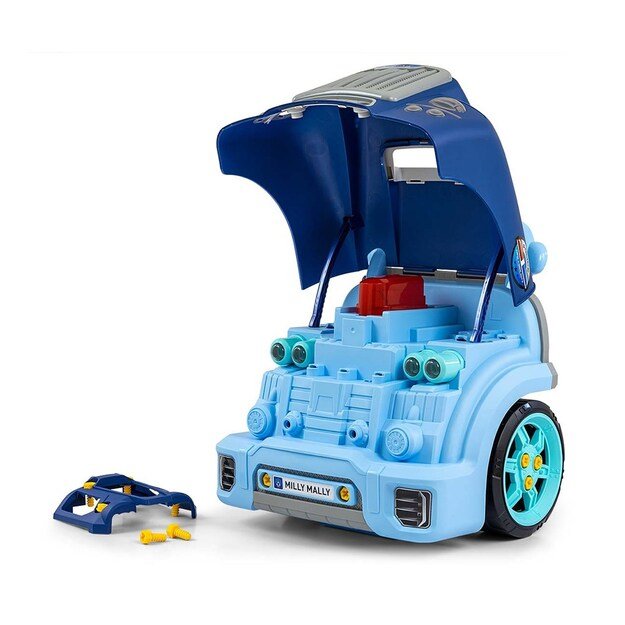 Realistic model of the front of the car with an opening hood Milly Mally N-GINE blue 2