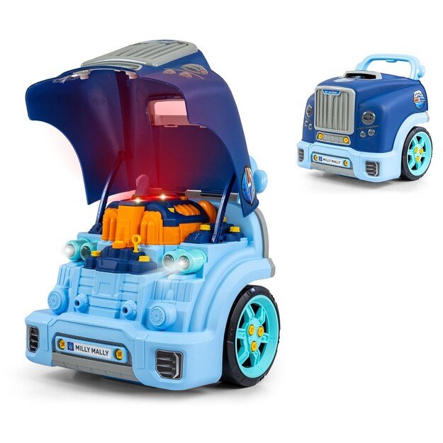 Realistic model of the front of the car with an opening hood Milly Mally N-GINE blue