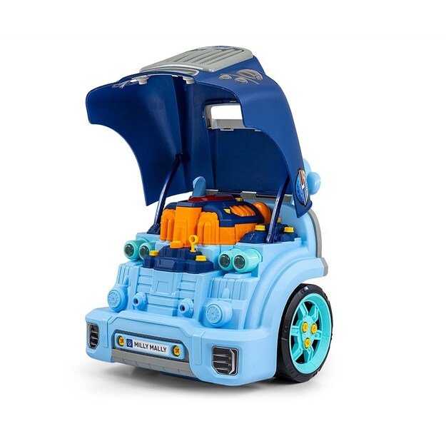 Realistic model of the front of the car with an opening hood Milly Mally N-GINE blue 3