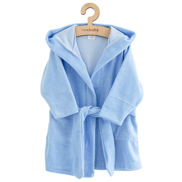 Baby terry bathrobe New Baby blue, 92/98 3