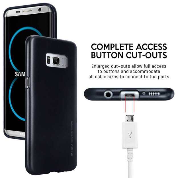 Mercury I-Jelly – dėklas, skirtas Samsung Galaxy S8+ (juodas) 13