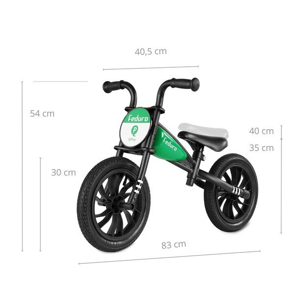 Qplay Feduro children s balance Bike green
