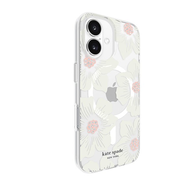 Kate Spade New York Protective MagSafe – dėklas, skirtas iPhone 16 (Hollyhock Floral)