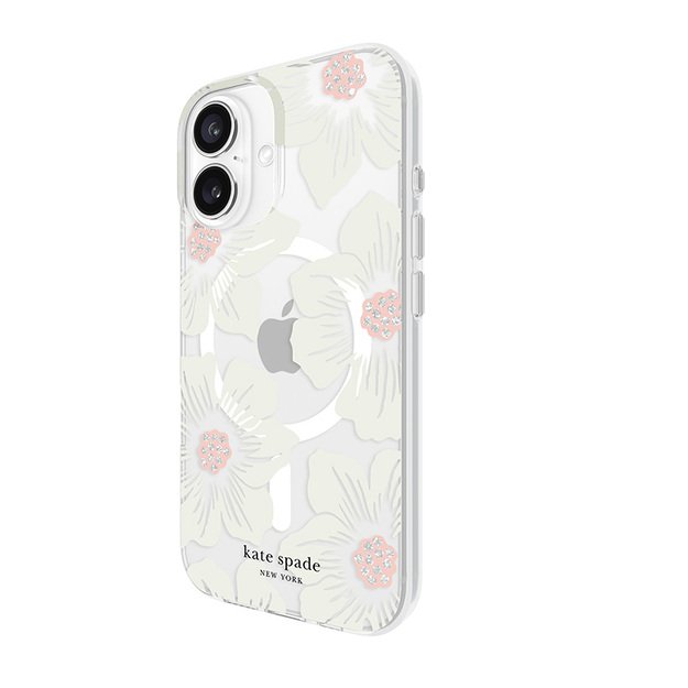 Kate Spade New York Protective MagSafe – dėklas, skirtas iPhone 16 (Hollyhock Floral)