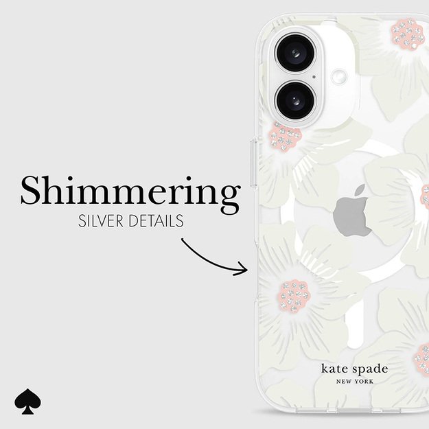 Kate Spade New York Protective MagSafe – dėklas, skirtas iPhone 16 (Hollyhock Floral) 20