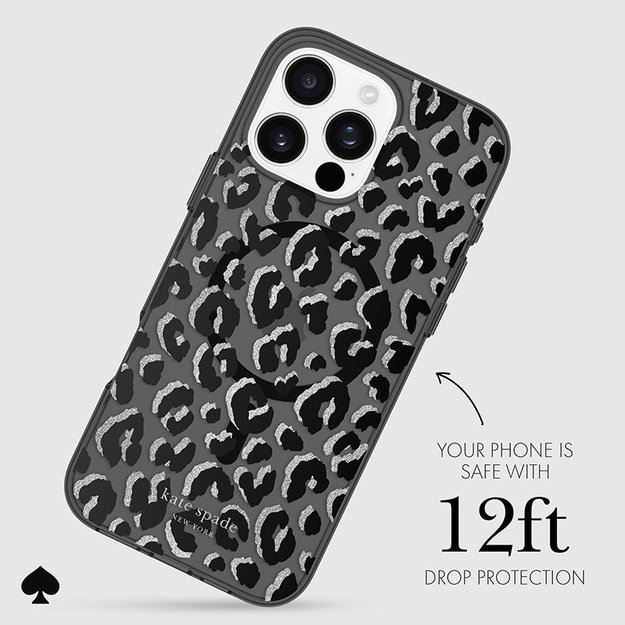 Kate Spade New York Protective MagSafe – dėklas, skirtas iPhone 16 Pro Max (City Leopard) 11