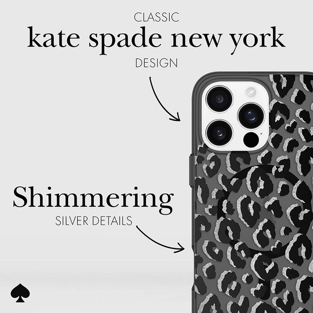 Kate Spade New York Protective MagSafe – dėklas, skirtas iPhone 16 Pro Max (City Leopard) 14