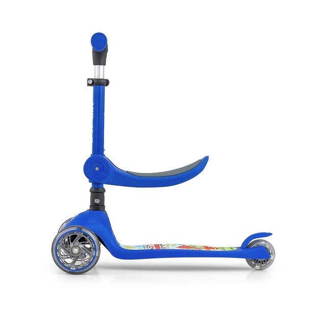 FUZZY 3-Wheel Balance Scooter with Seat for Kids blue