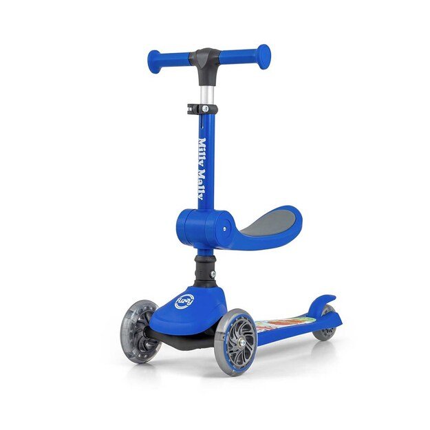 FUZZY 3-Wheel Balance Scooter with Seat for Kids blue