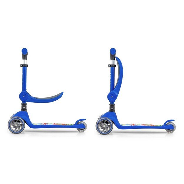FUZZY 3-Wheel Balance Scooter with Seat for Kids blue