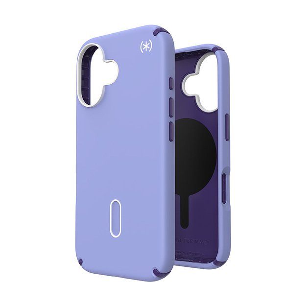 Speck Presidio2 Pro ClickLock & MagSafe – dėklas, skirtas iPhone 16 (Future Lavender / Cassis Purple / White)