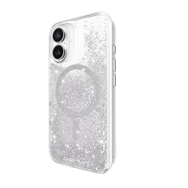 Case-Mate Waterfall MagSafe – dėklas iPhone 16 (sidabras)