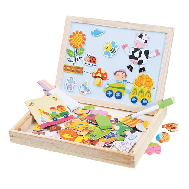 2Kids Toys Magnetic board Farm 102 pieces
