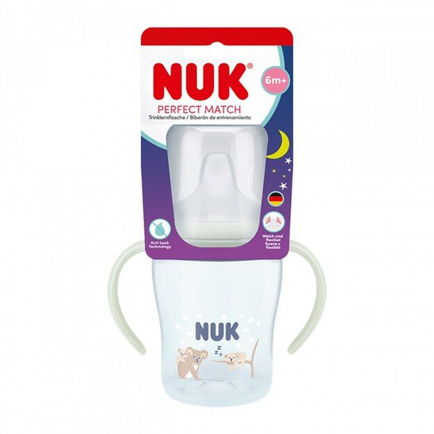 NUK Perfect Match training baby bottle 150 ml, glow-in-the-dark