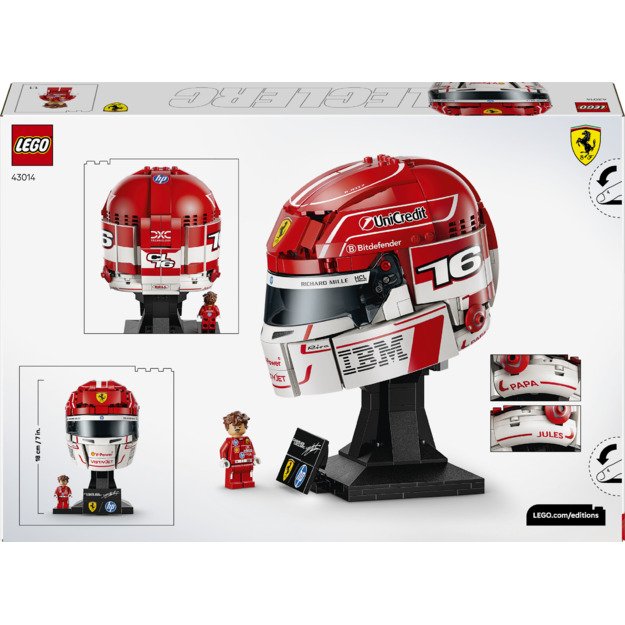 LEGO Editions Scuderia Ferrari HP Charles Leclerc Helmet