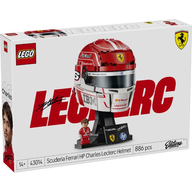 LEGO Editions Scuderia Ferrari HP Charles Leclerc Helmet
