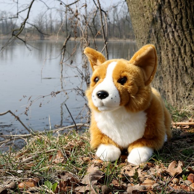 Plush Corgi 32 cm ECO-FRIENDLY